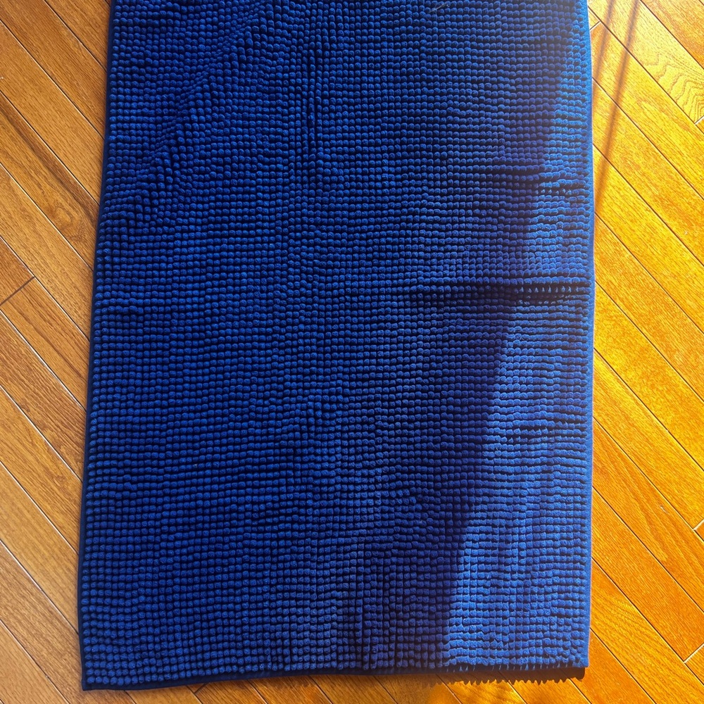 Blue Textured Rug